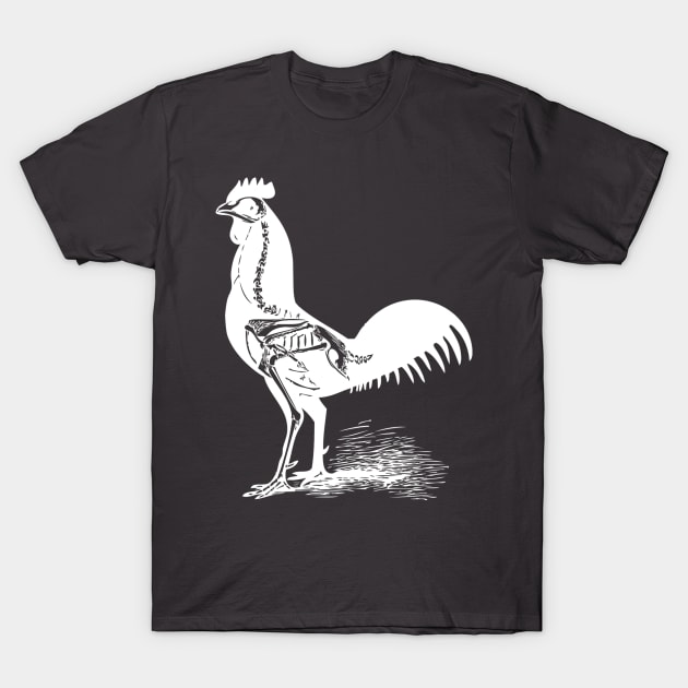 Vintage Chicken T-Shirt by DogfordStudios